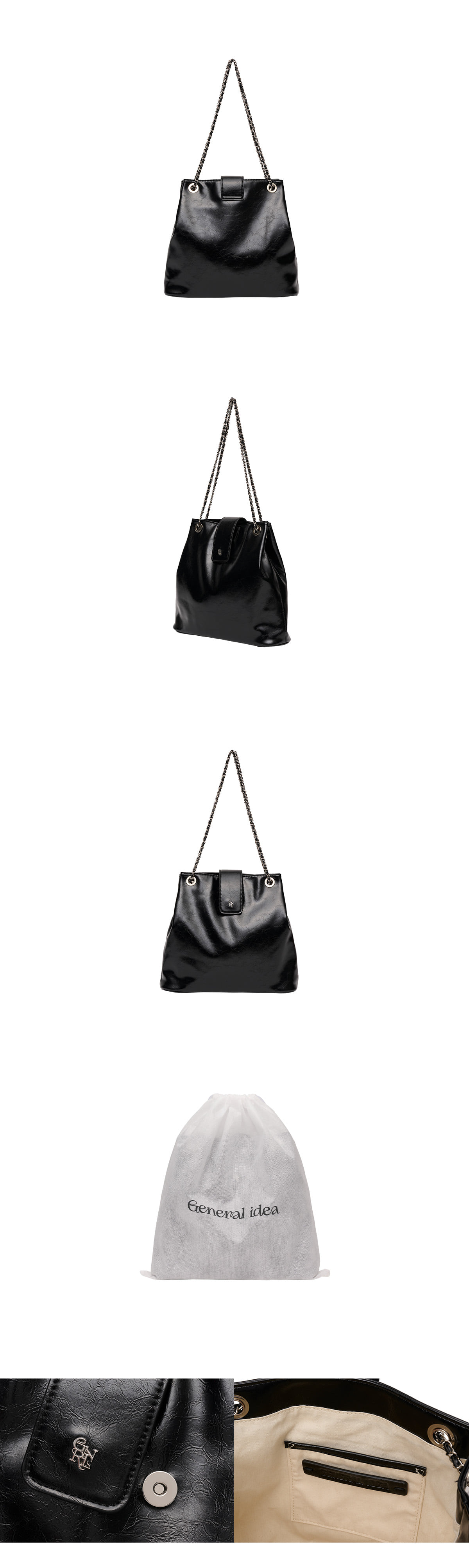 GENERAL IDEA] WOMAN GNRL バケットチェーンショルダーバッグ