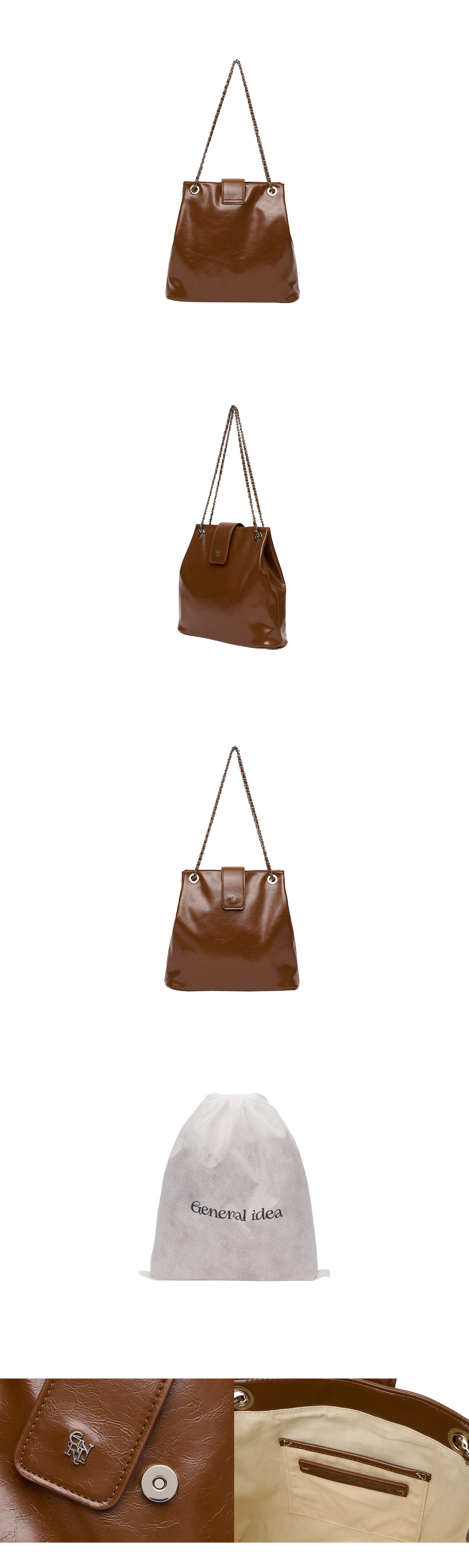 GENERAL IDEA] WOMAN GNRL バケットチェーンショルダーバッグ