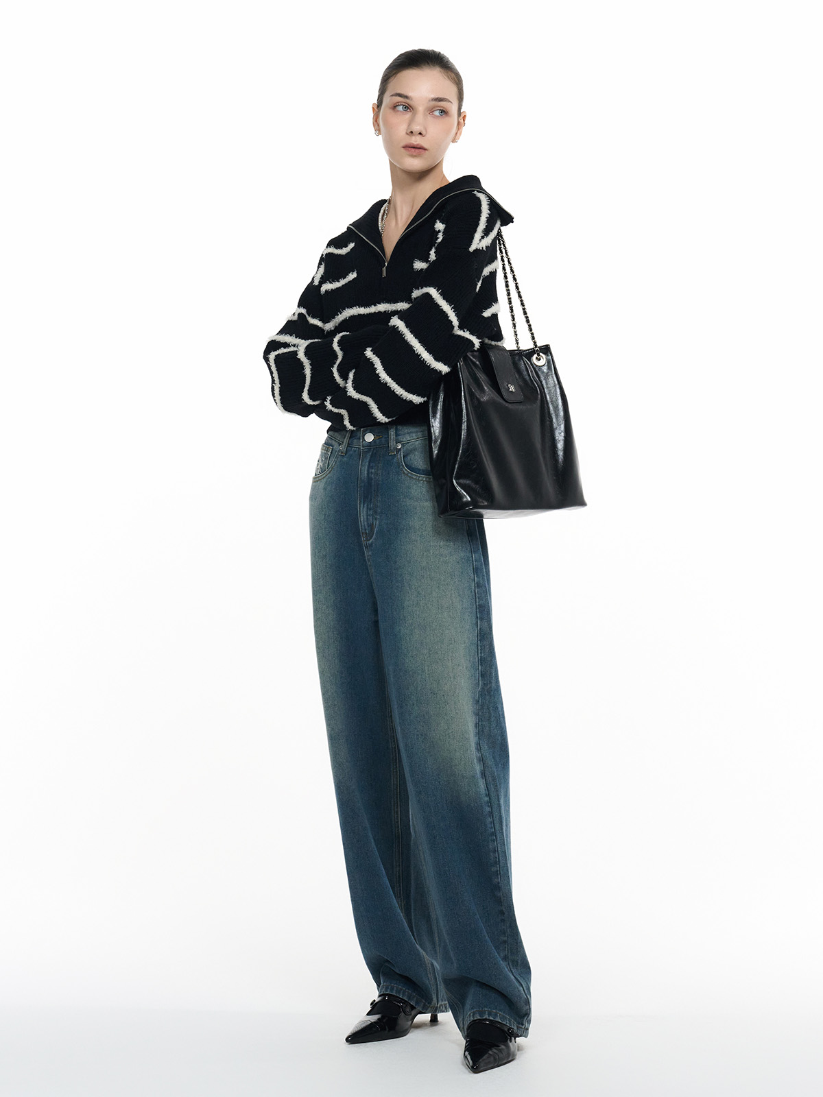 GENERAL IDEA] WOMAN GNRL バケットチェーンショルダーバッグ