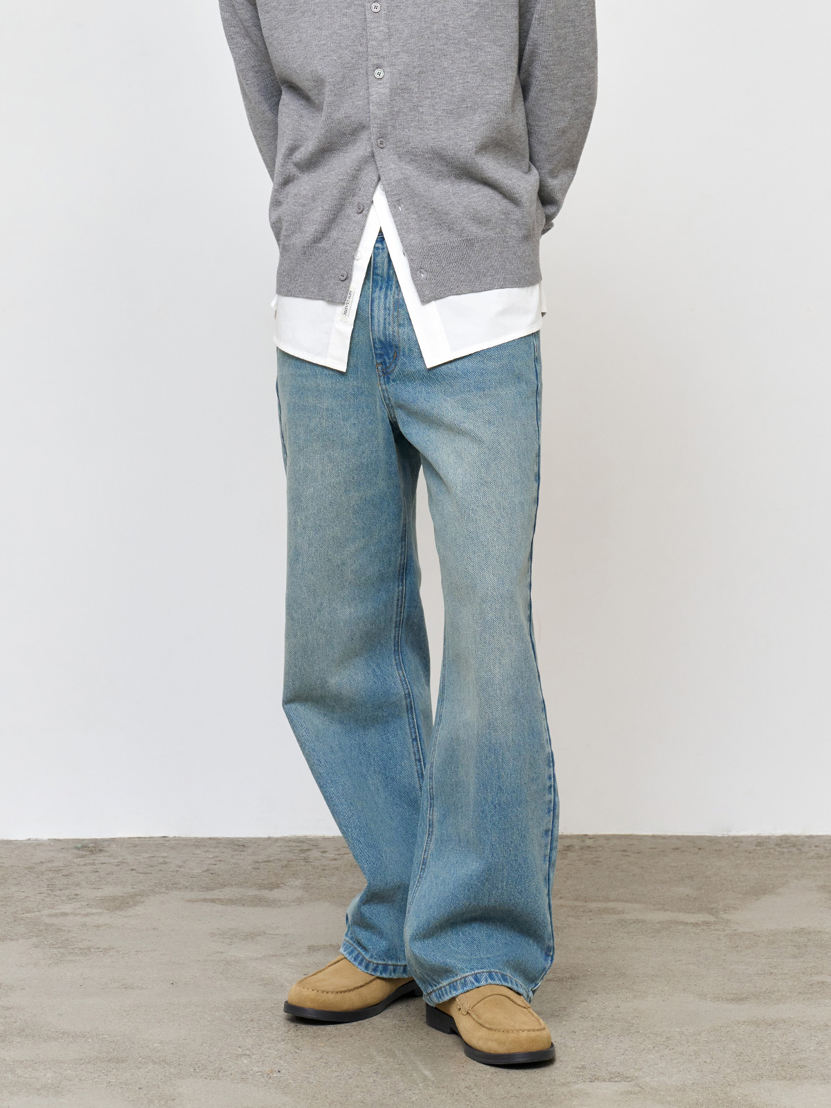 B S IDES ビンテージワイドデニム