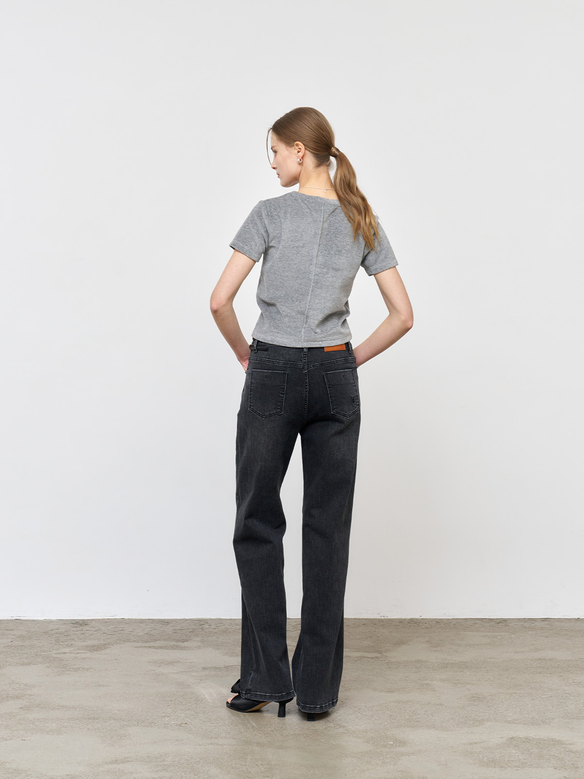 【GENERAL IDEA】起毛 Stretch Straight デニムパンツ GENERAL IDEA] MAN 裏起毛ストレッチストレートデニムパンツ