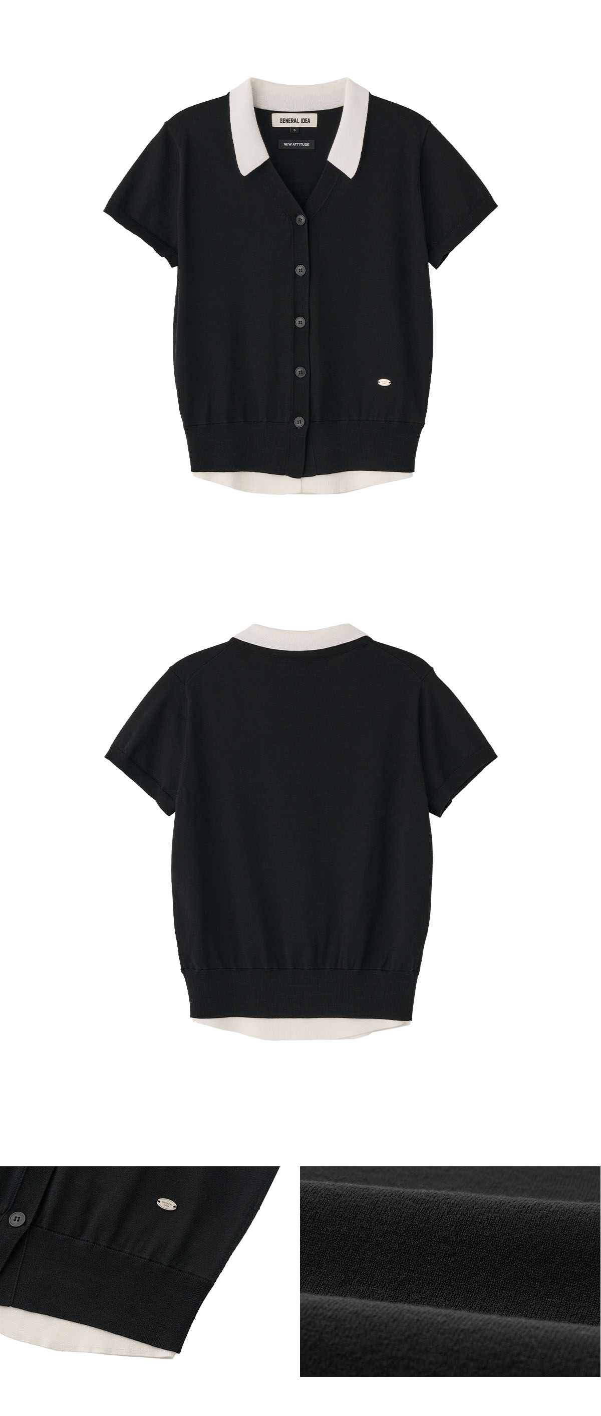 コルデラ半袖カーディガンBLACK オルテガ柄カーディガン｜メンズファッション通販 MEN'S BIGI