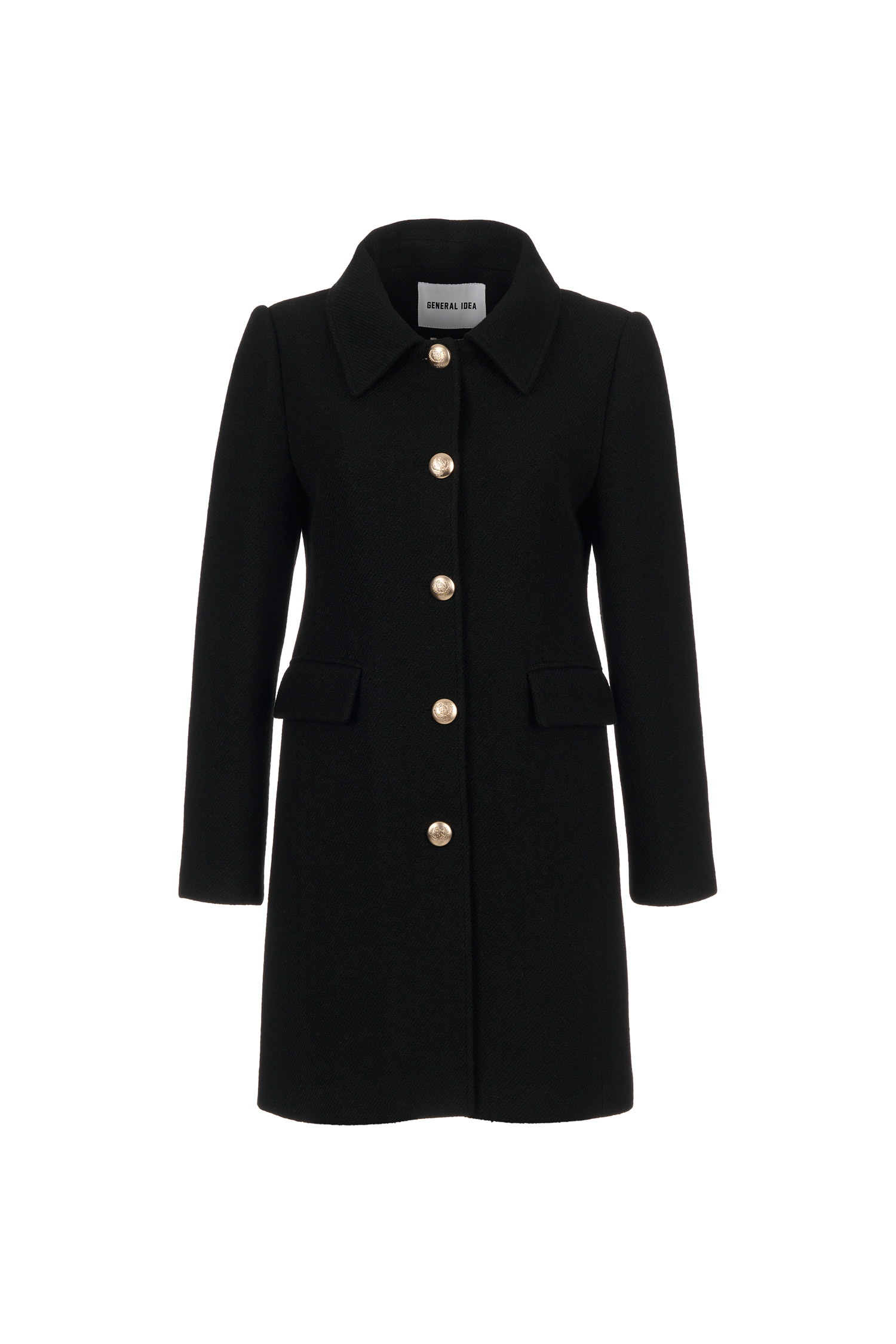 GENERAL IDEA ジェネラルアイディア ウール混ロングコート ブラック WOMAN - COAT - GENERAL IDEA | ジェネラルアイディア