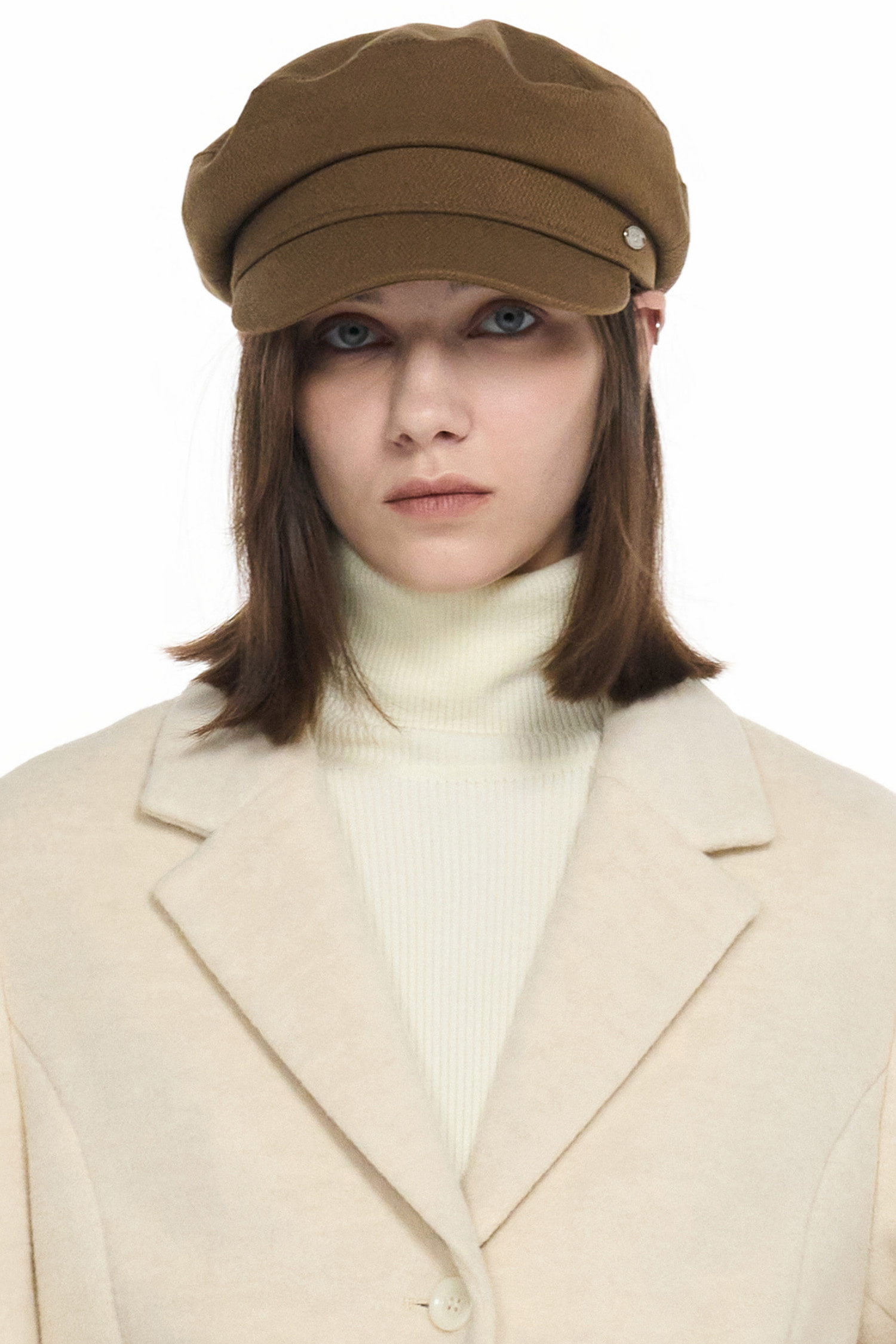 GENERAL IDEA] WOMAN キャスケット [BROWN] (韓国ファッション/韓国