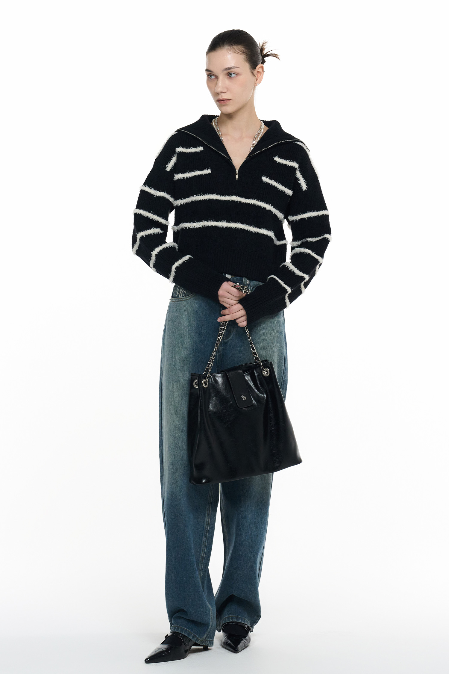 GENERAL IDEA] WOMAN GNRL バケットチェーンショルダーバッグ