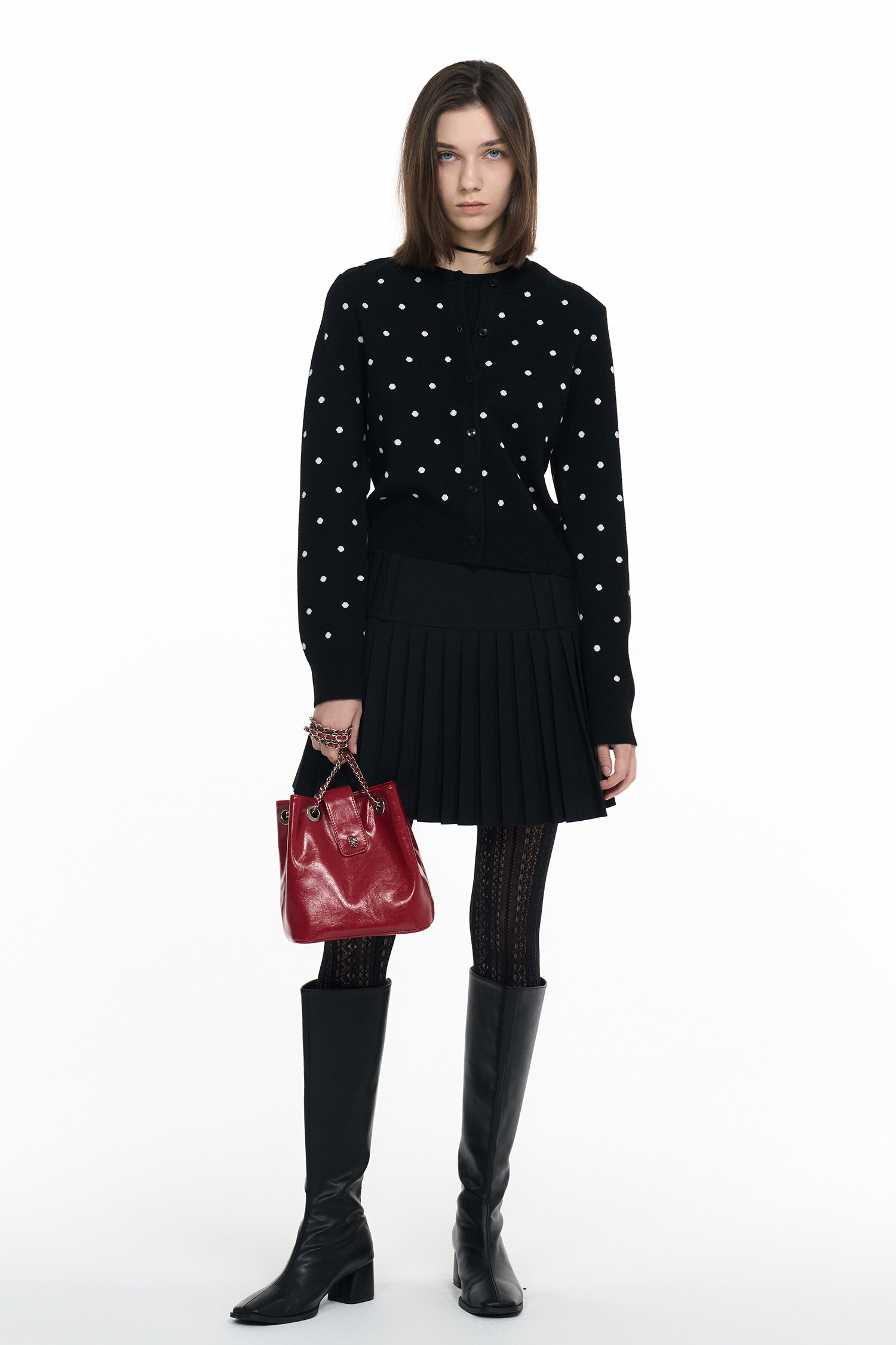 GENERAL IDEA] WOMAN GNRL 2wayミニバケットチェーンバック [RED