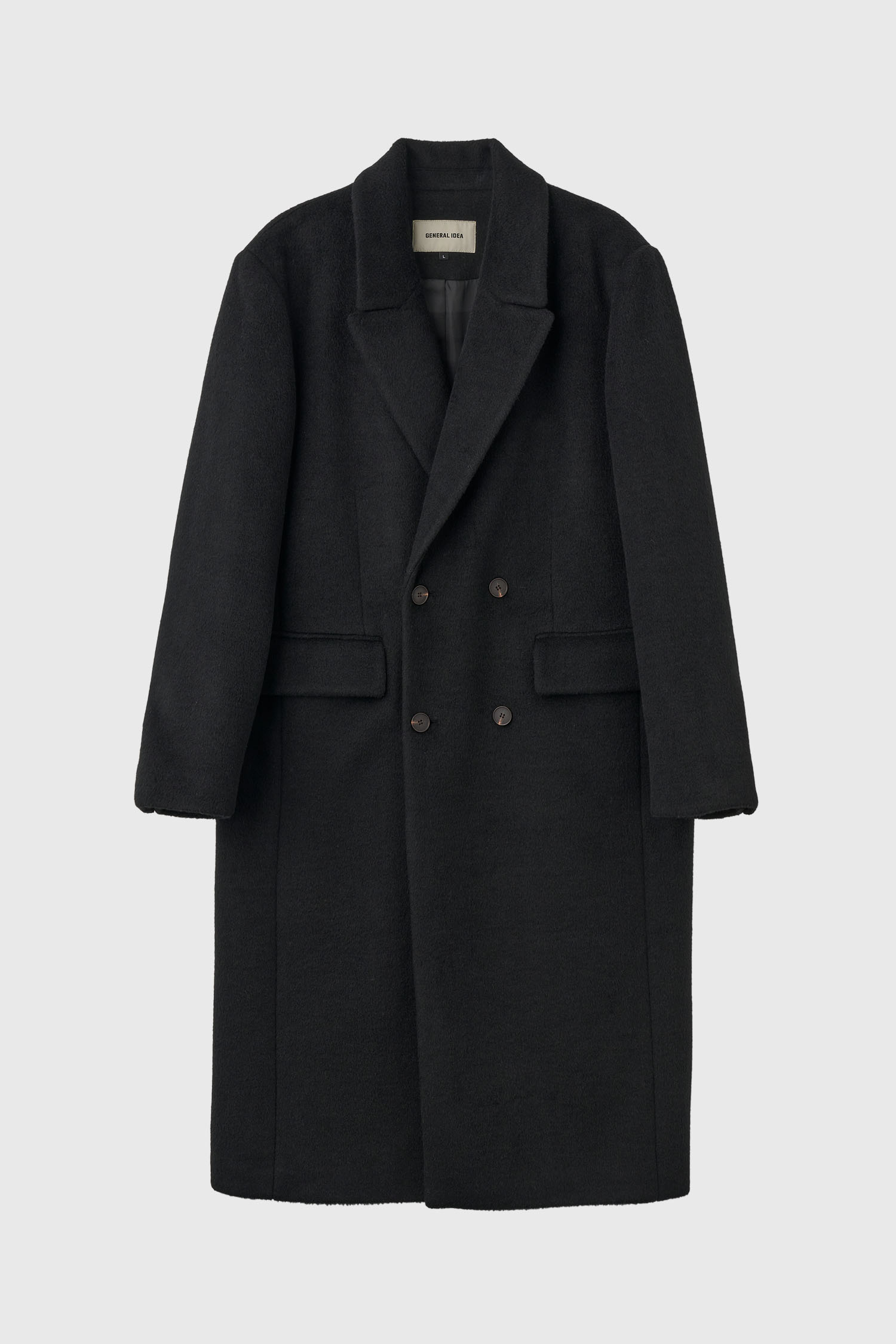 GENERAL IDEA ジェネラルアイディア ウール混ロングコート ブラック MAN - COAT - GENERAL IDEA | ジェネラルアイディア