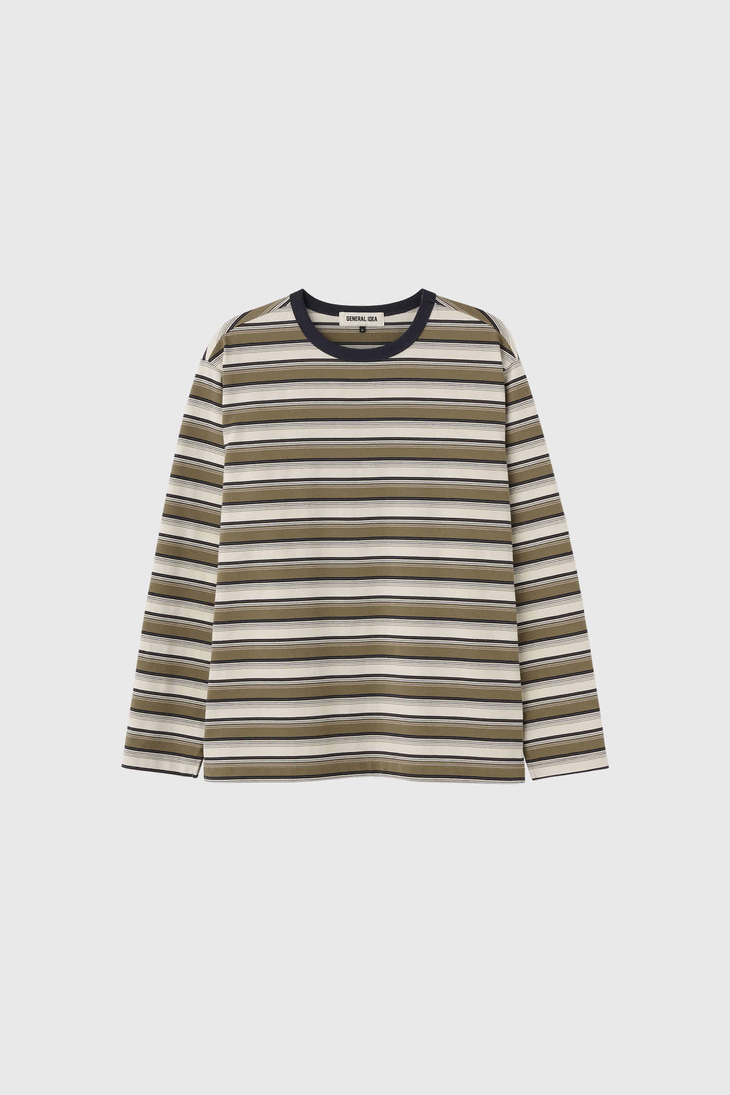 【GENERAL IDEA】Multi Stripe ルーズVネックティーシャツ GENERAL IDEA】マルチ ストライプ ルーズVネック プルオーバー