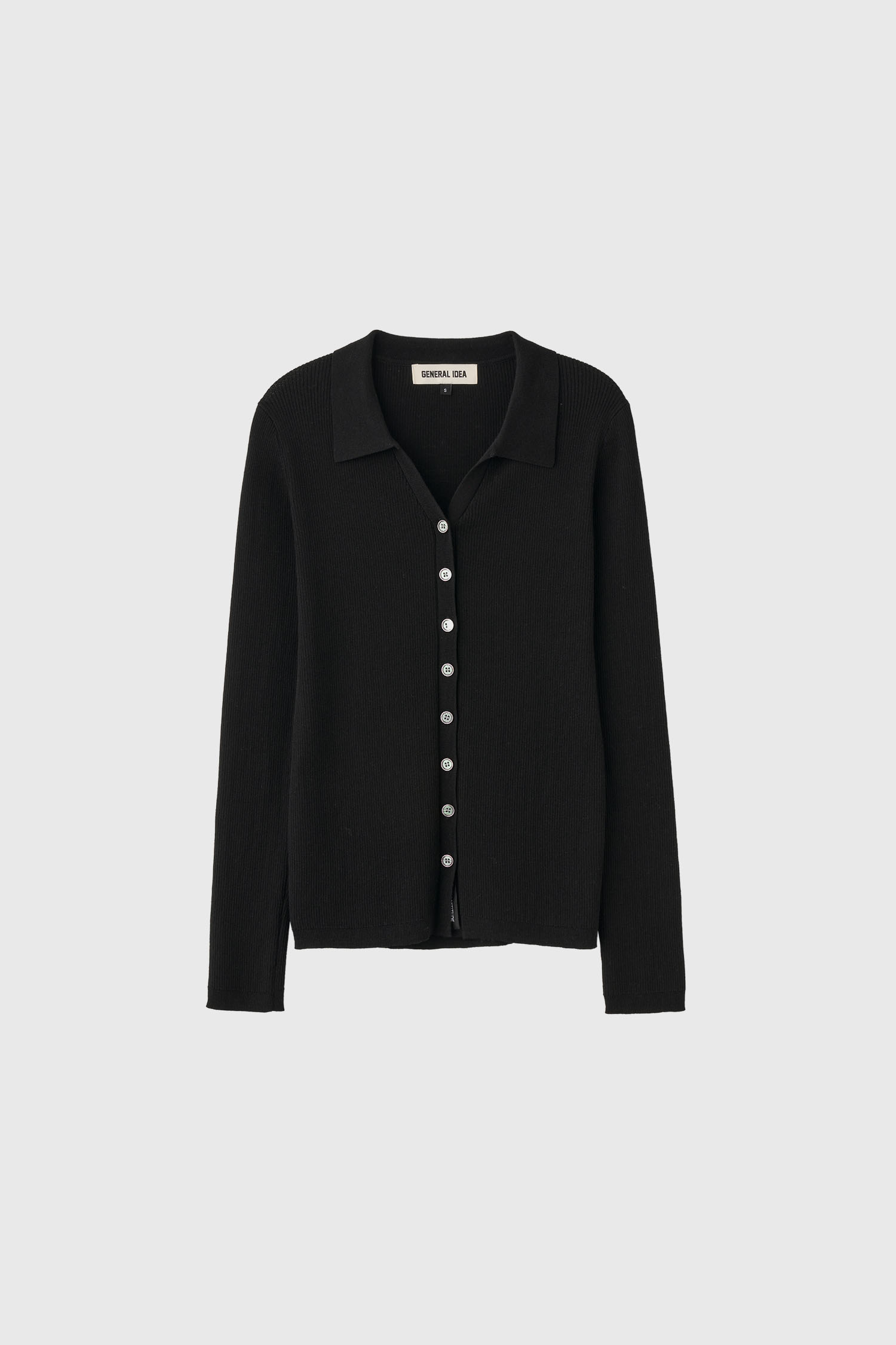 GENERAL IDEA カーディガン ブラック musinsa MUSINSA公式 | GENERAL IDEA GNRL Essential Cardigan [BLACK