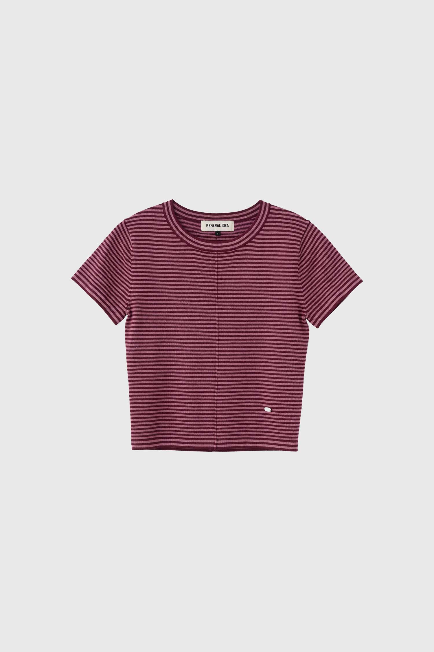【GENERAL IDEA】Ribbon Lettering Crop T-shirt (2色) 日本公式] GENERAL IDEA | ジェネラルアイディア/ SS NEW IN_JP