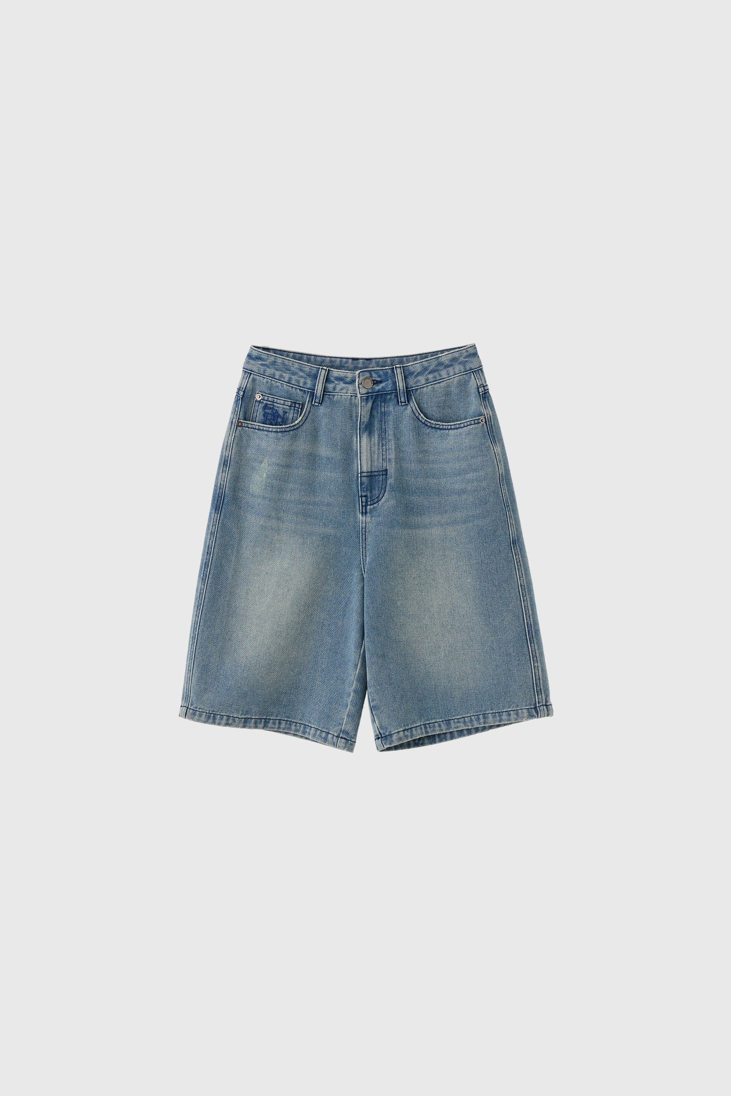 デニム・ジーパン GENERAL IDEA WOMAN Wide Bermuda Denim Pants 5BMM177 WOMAN - DENIM - GENERAL IDEA | ジェネラルアイディア