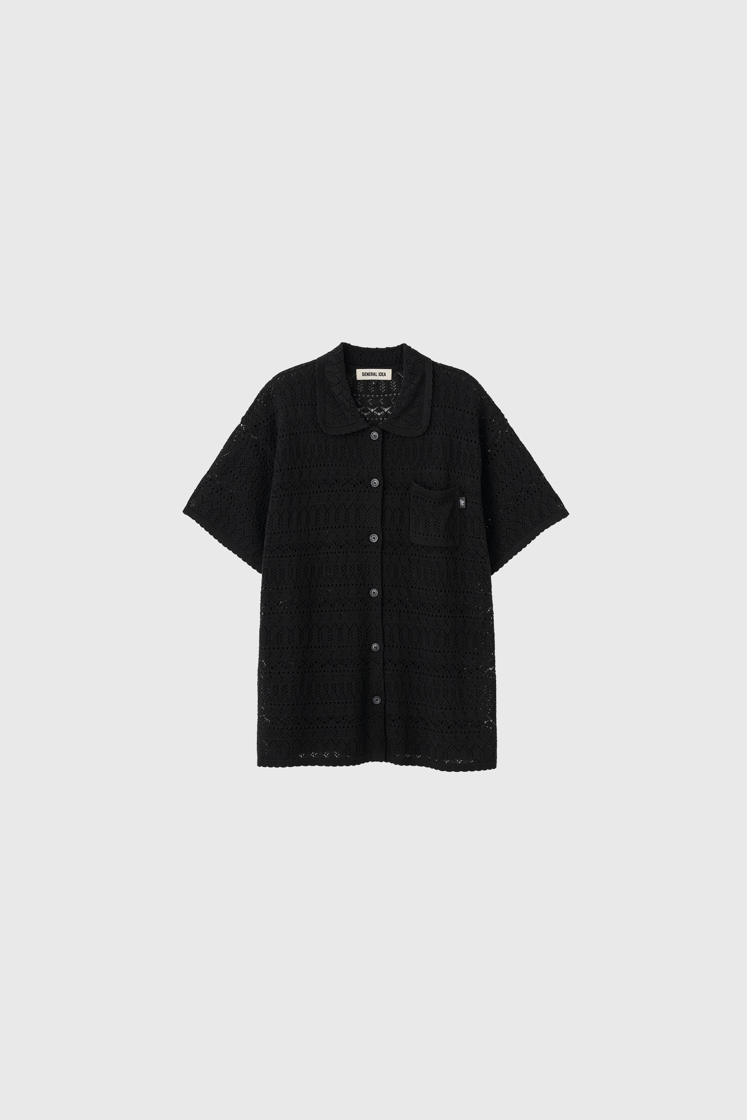 【GENERAL IDEA】Tencel Cable Half Knit Pullover ティーシャツ GENERAL IDEA/ジェネラルアイディア tencel cable half knit