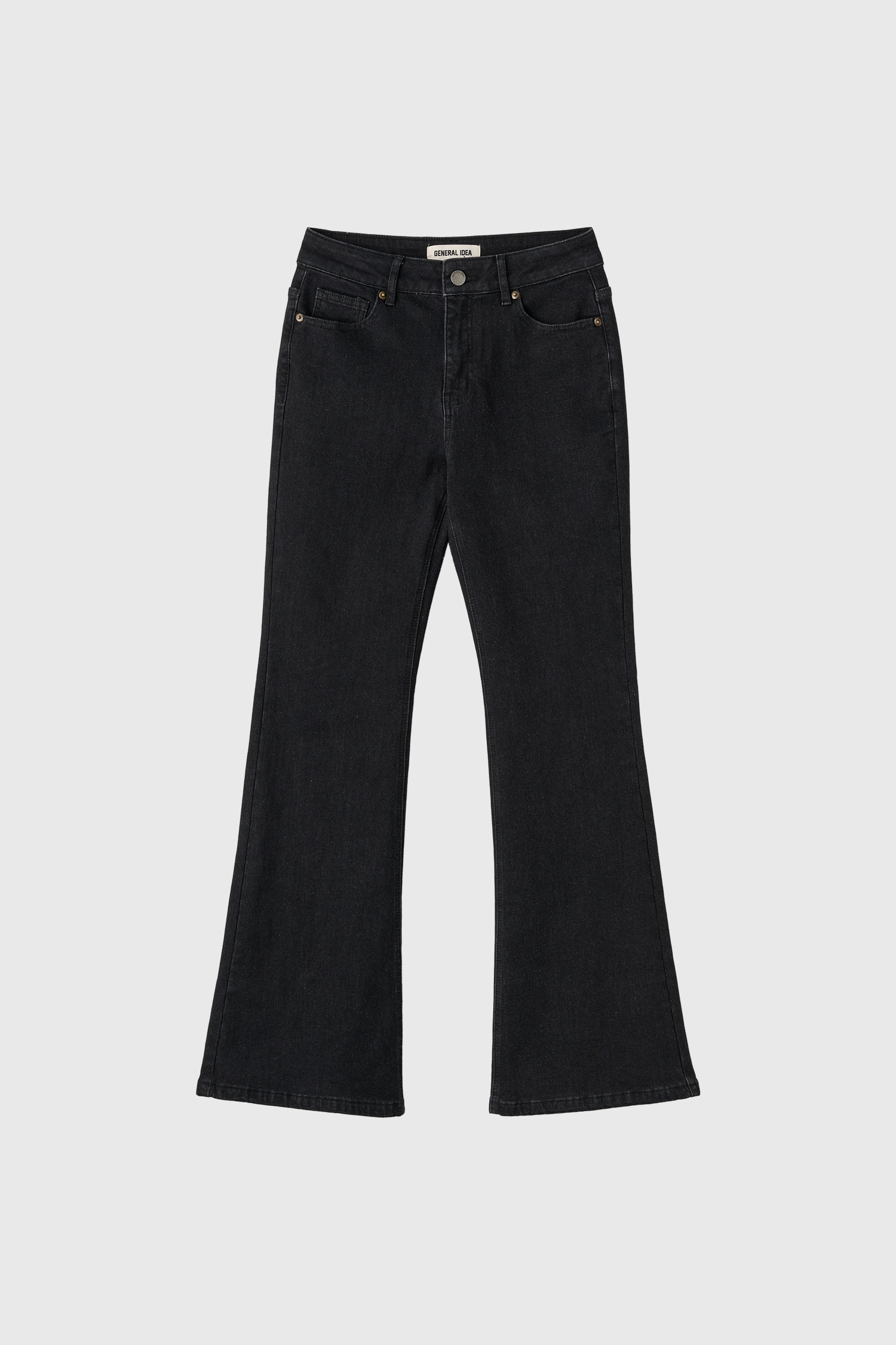 WOMAN ブーツカットウォッシュデニムパンツ [BLACK]