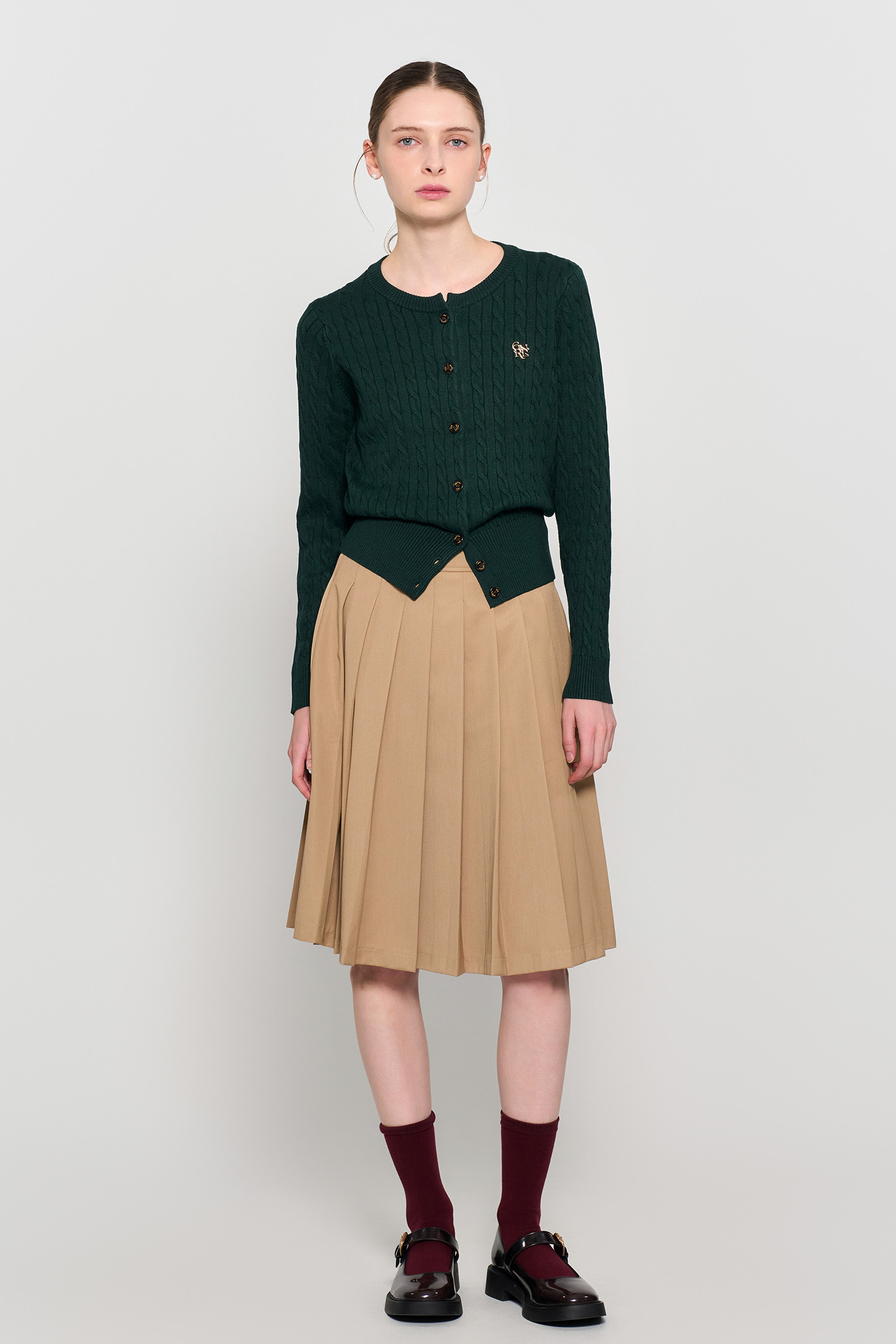 GENERAL IDEA(ジェネラルアイディア) ウール混ステンカラーコート GENERAL IDEA] WOMAN ウール混ステンカラーコート [BEIGE] (韓国