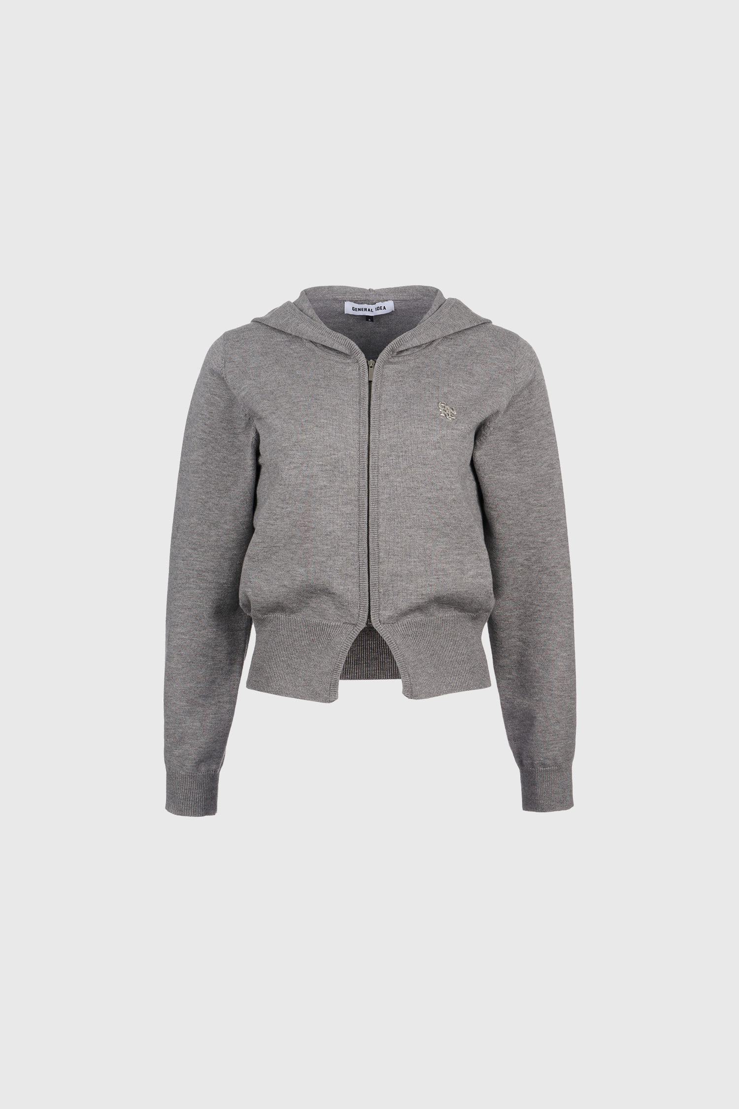 GENERAL IDEA] WOMAN GNRL ロゴ入り長袖フード付きニット