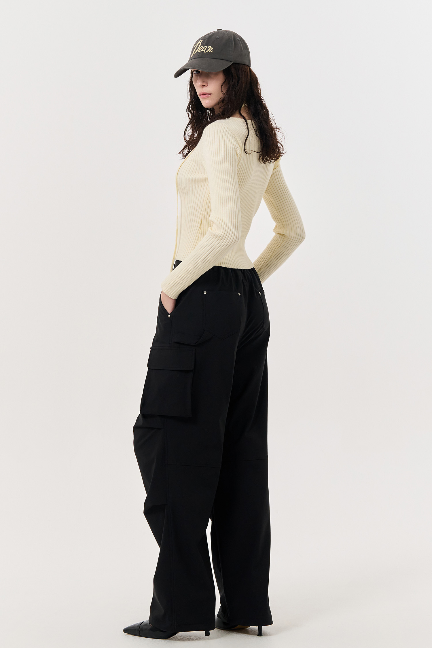 アルカルザ ワークジャケット チェーンステッチ フェルトワッペン風 ブラック アルカルザ ワークジャケット チェーンステッチ フェルト