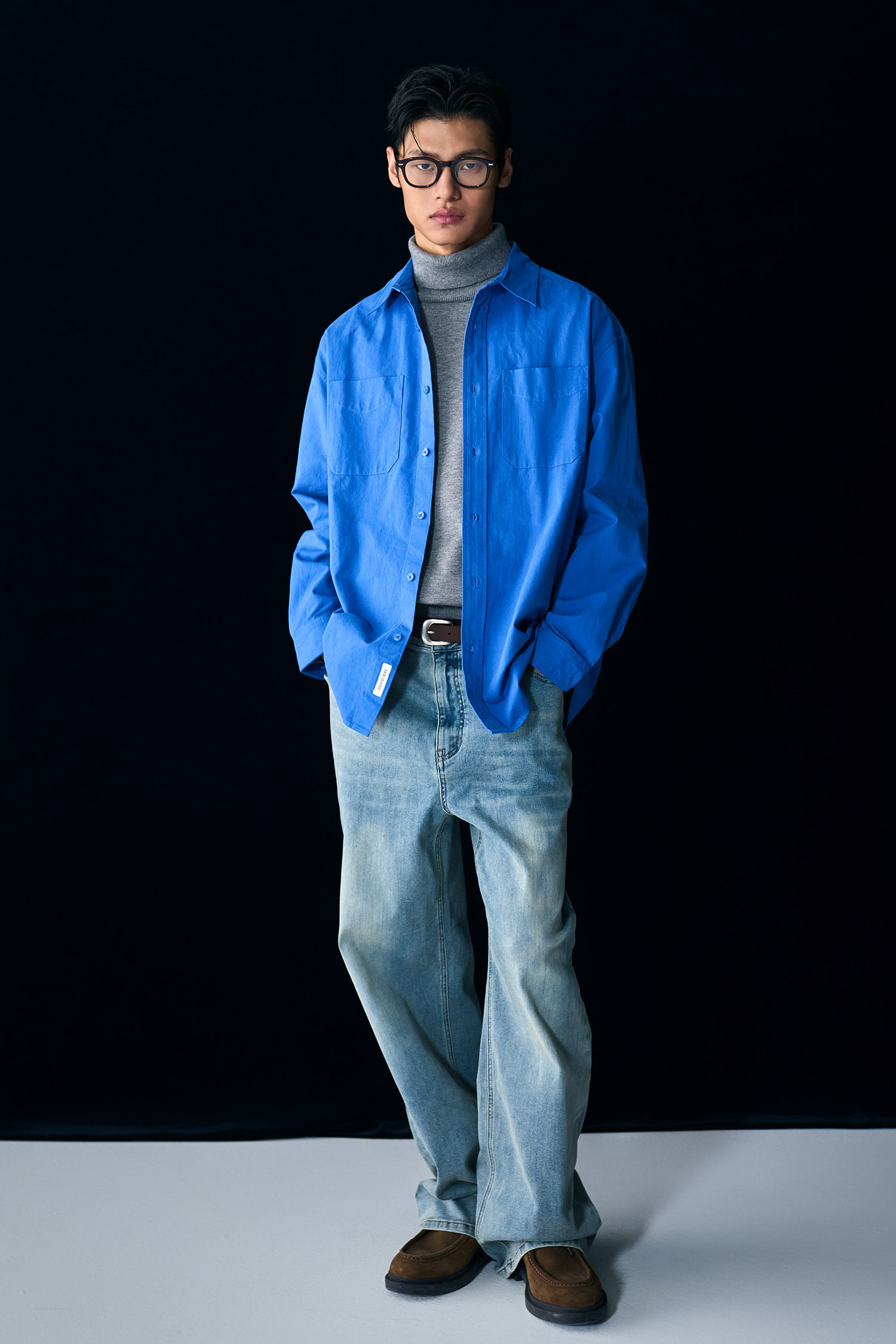 【GENERAL IDEA】起毛 Stretch Straight デニムパンツ GENERAL IDEA] MAN 裏起毛ストレッチストレートデニムパンツ