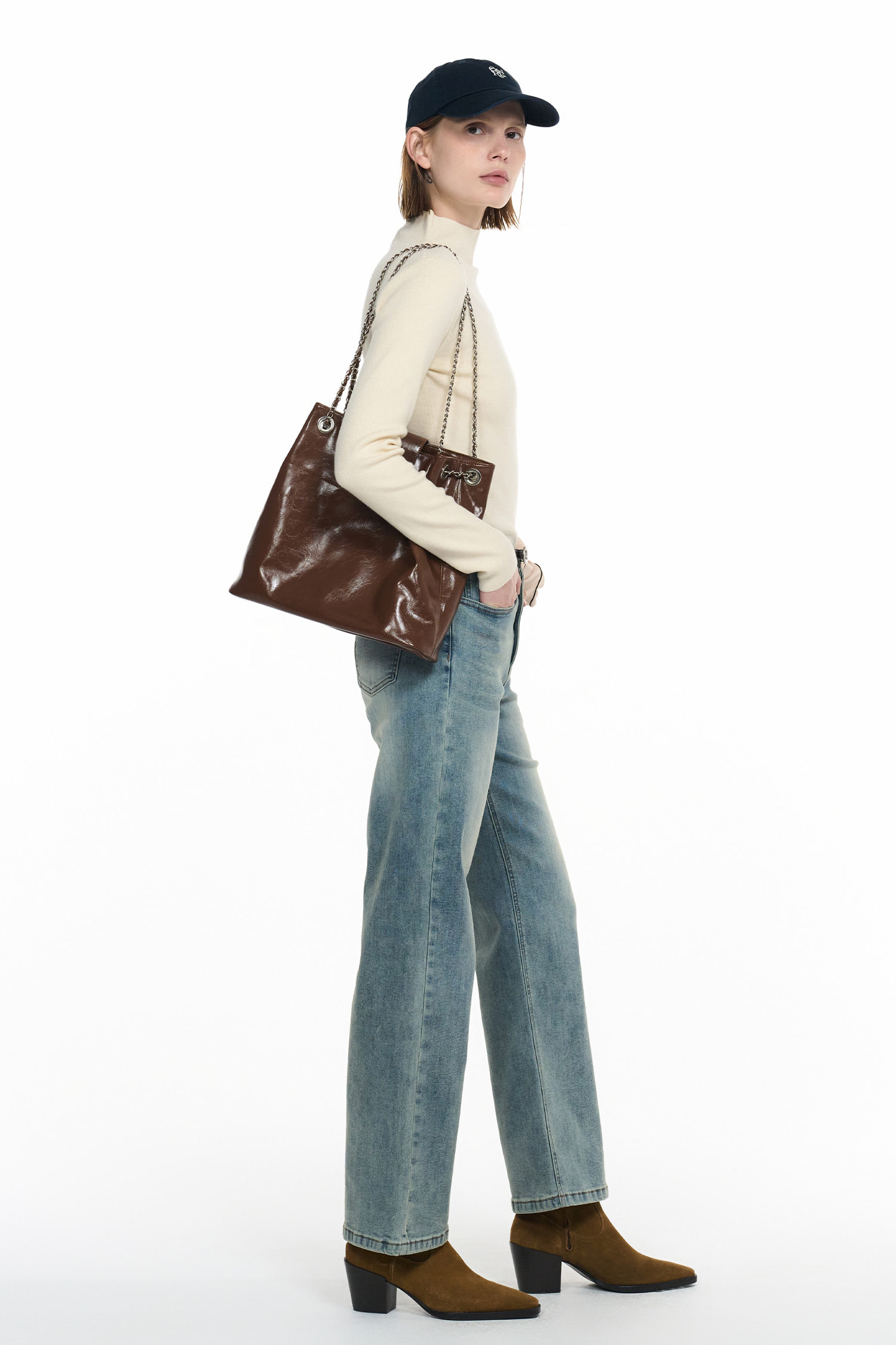 【GENERAL IDEA】GNRL Eco-Leather Bucket ショルダーバッグ GENERAL IDEA】GNRL Eco-Leather ミニバケットバック (GENERAL