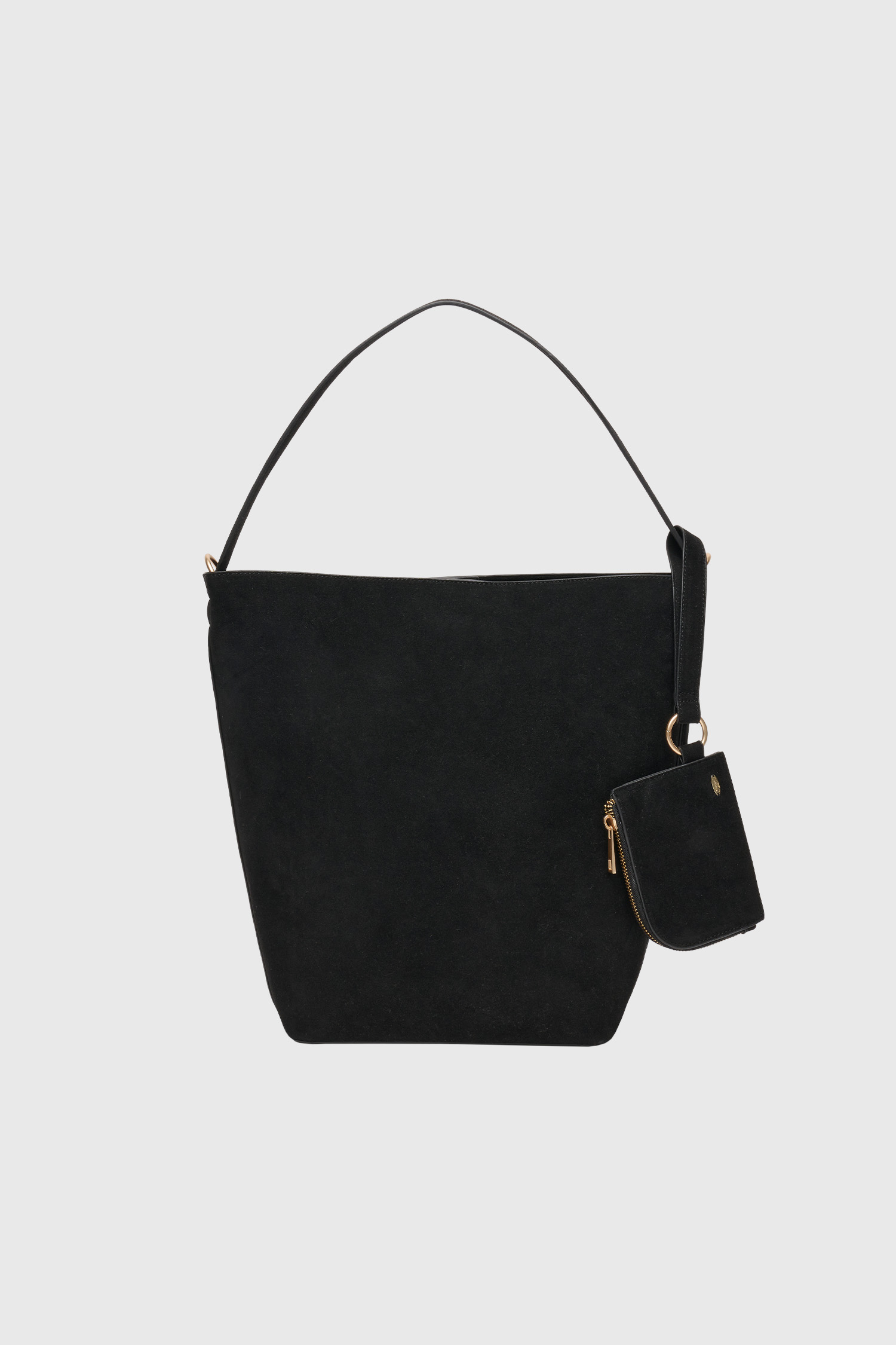 GENERAL IDEA] WOMAN ポーチ付きエコスエードショルダーバッグ