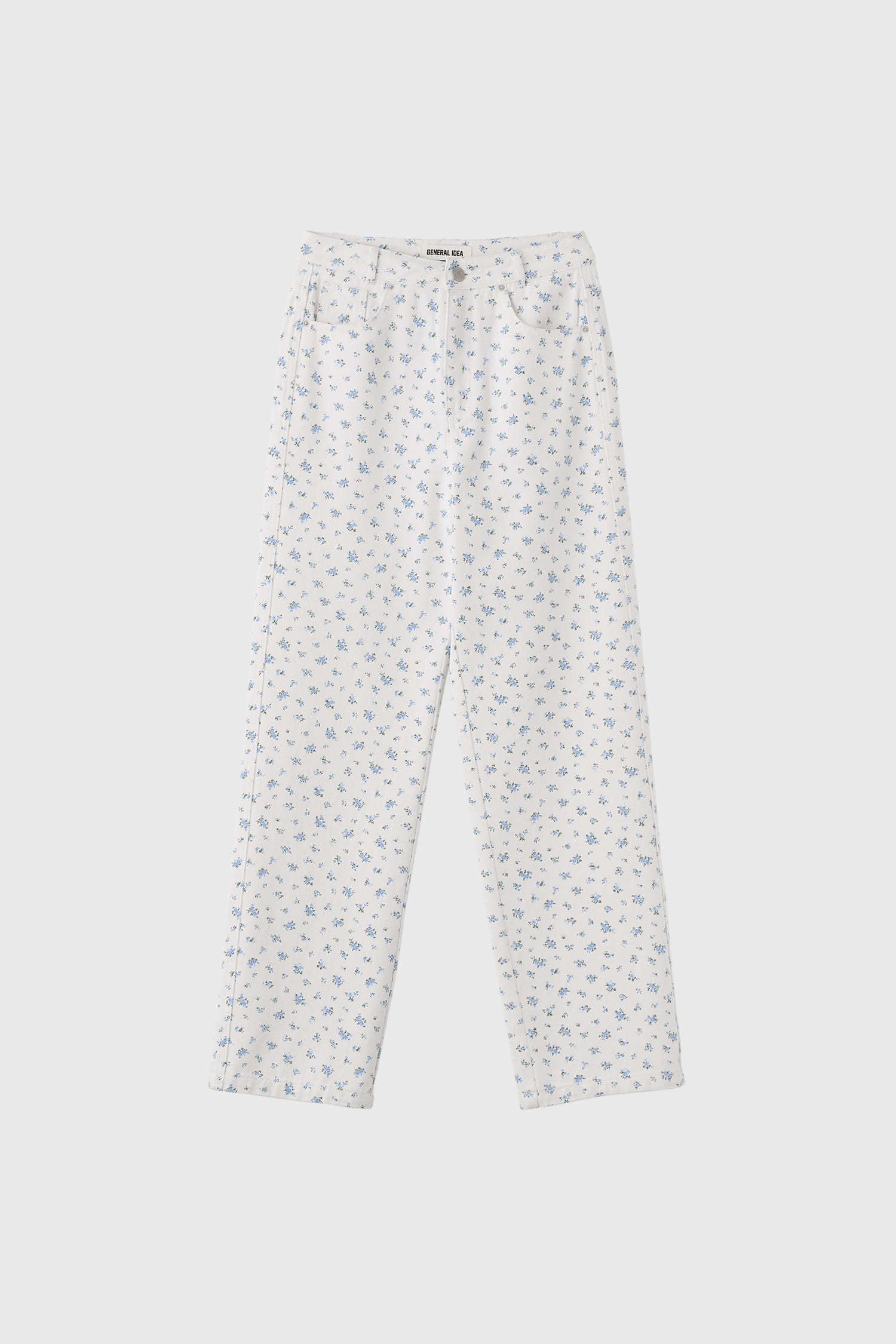 WOMAN フラワーコットンデニムパンツ [WHITE]