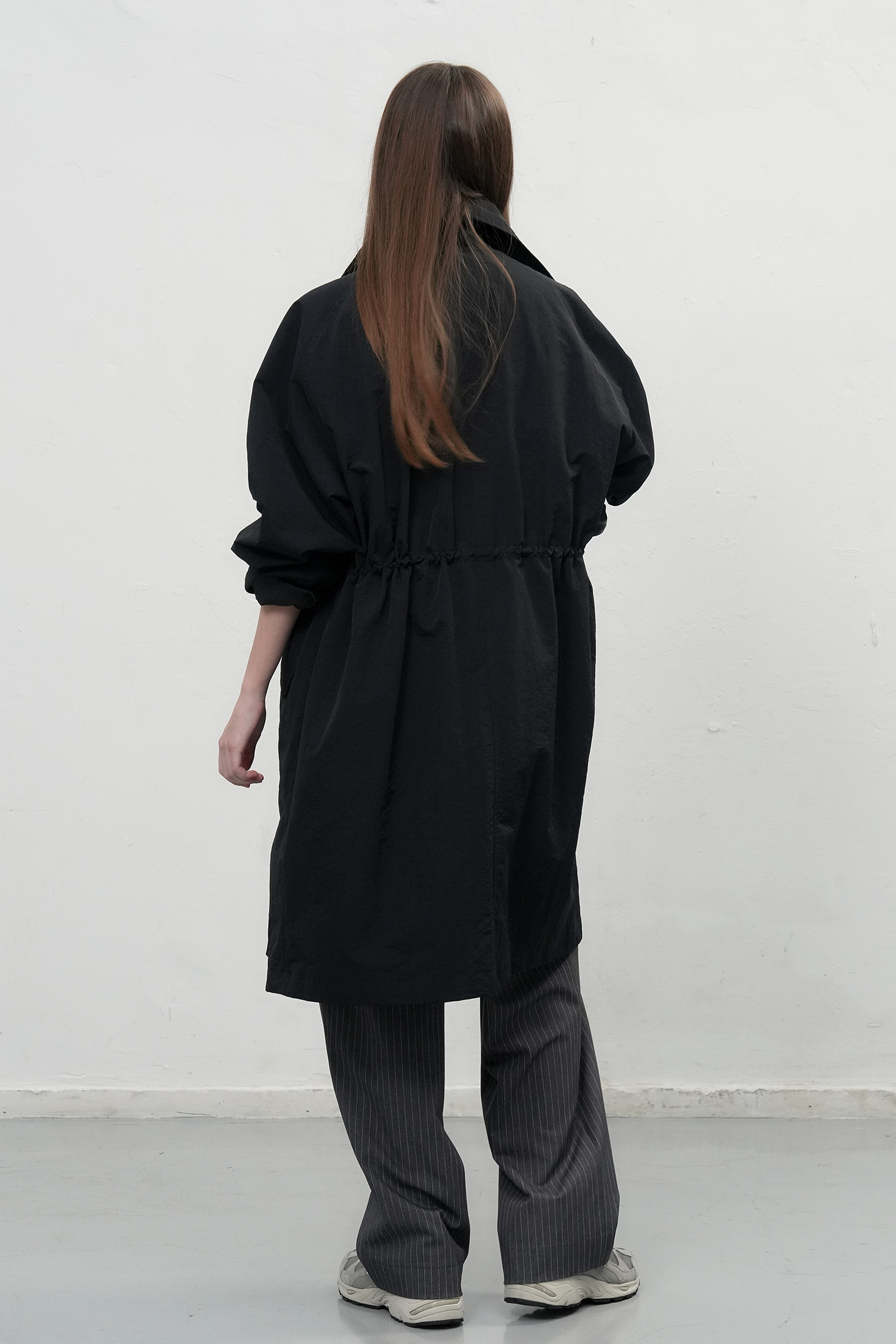 WOMAN キルティングベストサファリコート [BLACK]