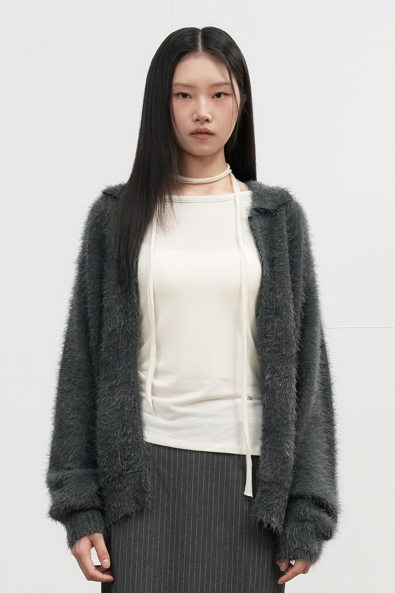 A.PRESS ダークグレー カーディガン JOHN PEARSE comfort navy】カーディガン/ダークグレー/ウォッシャブル