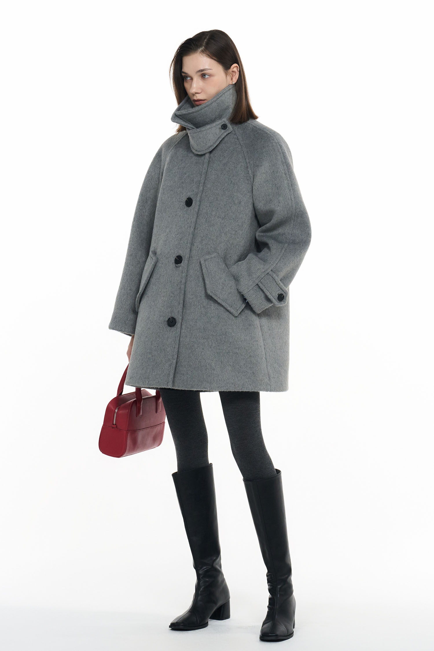 general idea ウール混ステンカラーコート　M general idea ウール混ステンカラーコート M WOMAN - COAT