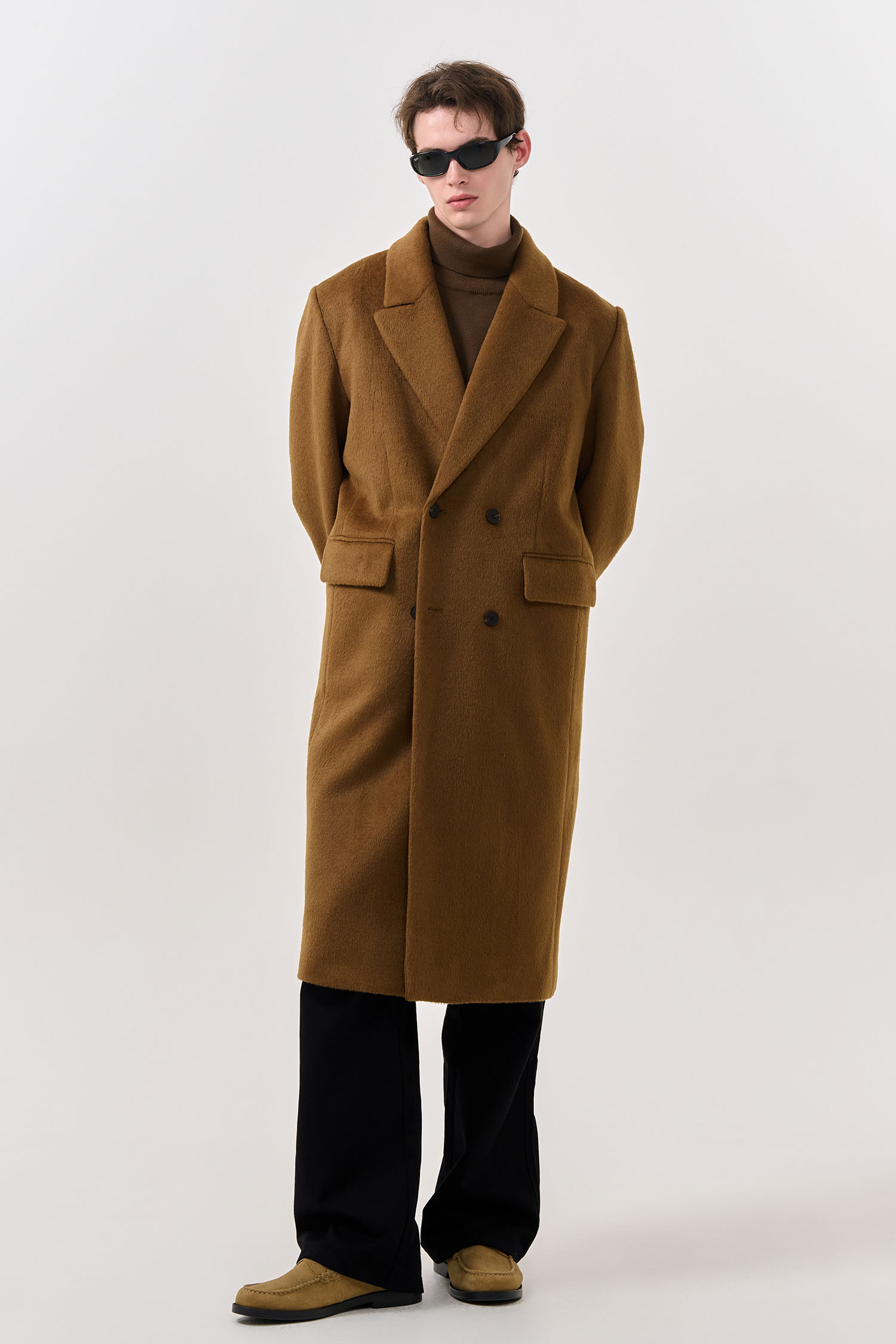 GENERAL IDEA ジェネラルアイディア ウール混ロングコート ブラック WOMAN - COAT - GENERAL IDEA | ジェネラルアイディア