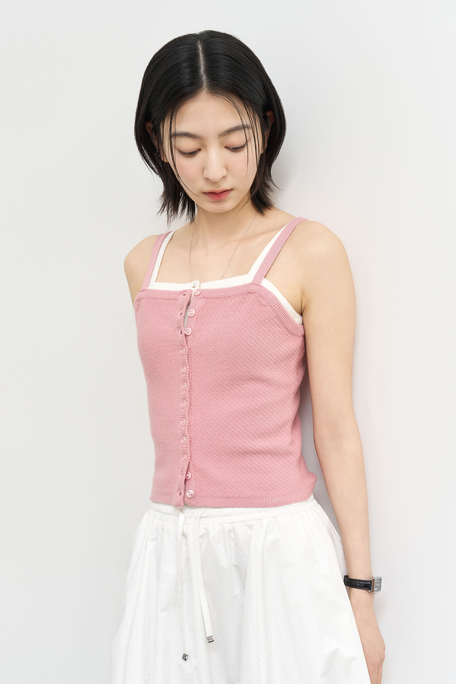 【GENERAL IDEA】Button Up Knit ビスチェ WOMAN - VEST - GENERAL IDEA | ジェネラルアイディア