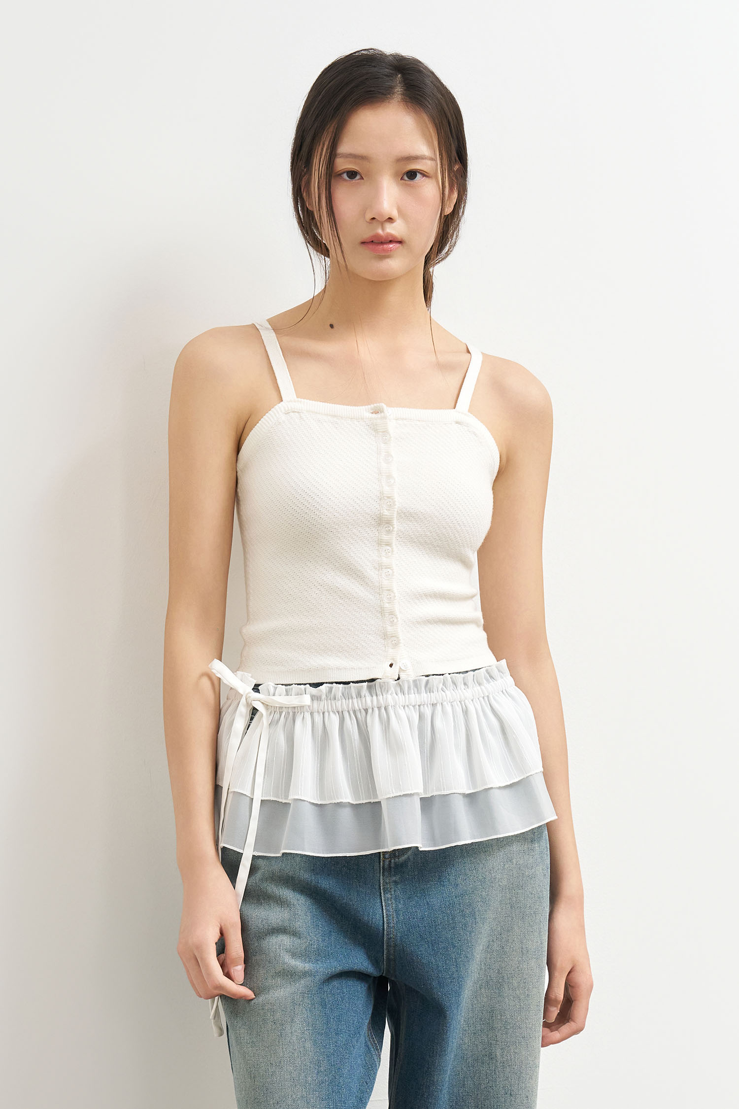 【GENERAL IDEA】Button Up Knit ビスチェ WOMAN - VEST - GENERAL IDEA | ジェネラルアイディア