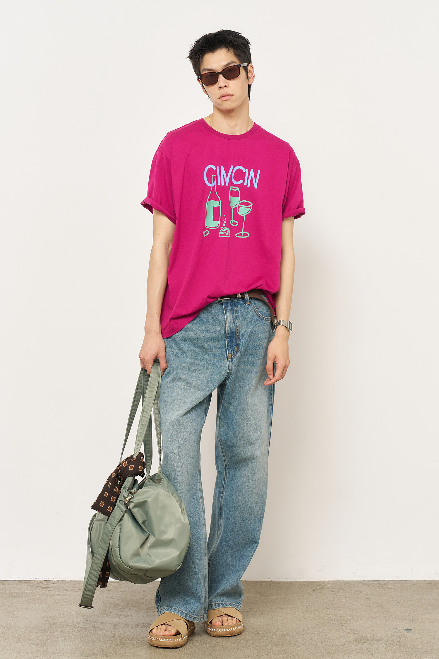 Tシャツ・カットソー GENERAL IDEA Tencel Essential Half Pullover 5BMM175 Tシャツ・カットソー GENERAL IDEA Tencel Essential Half