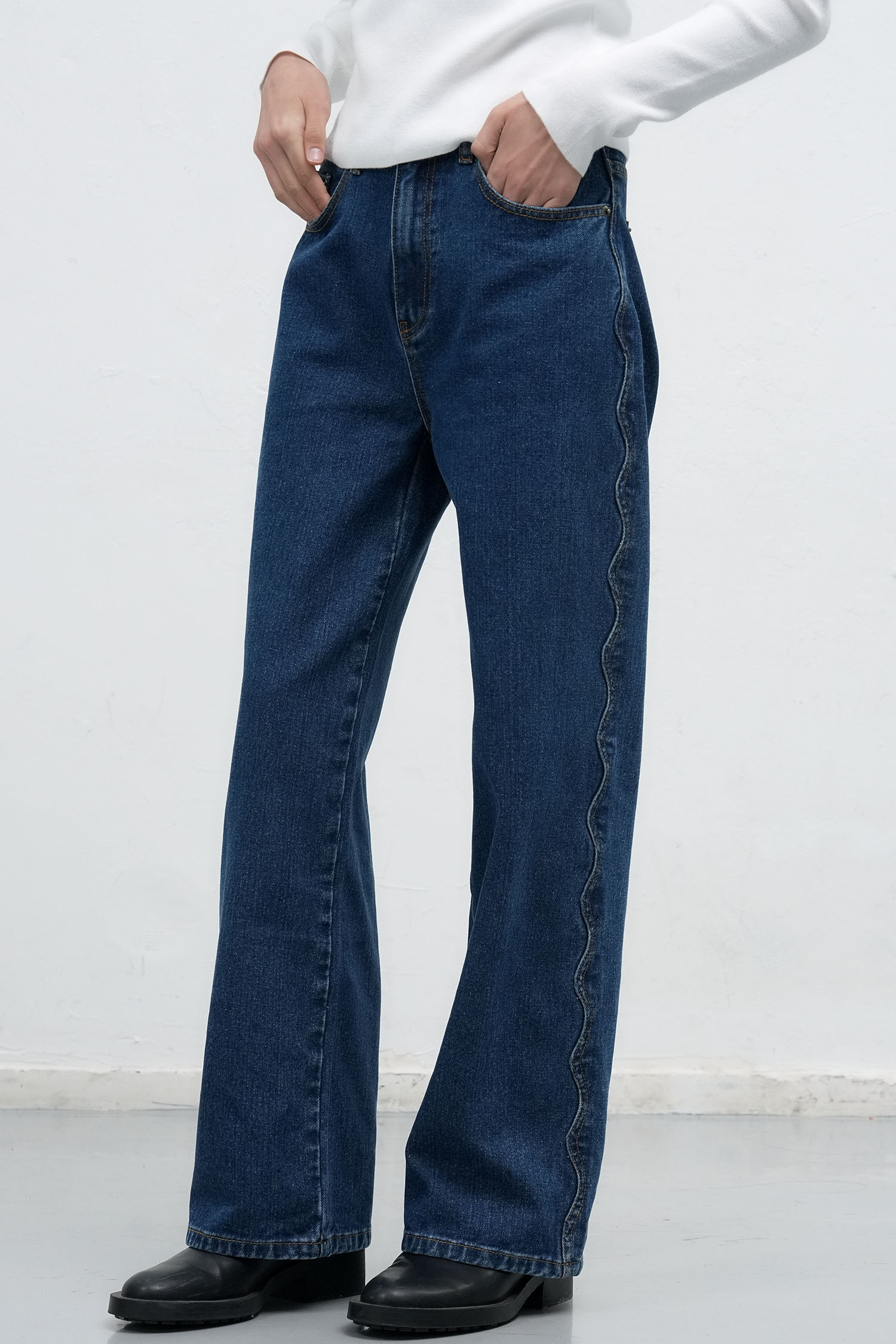 予約販売] WOMAN ウールバルマカーンハーフコート [NAVY]