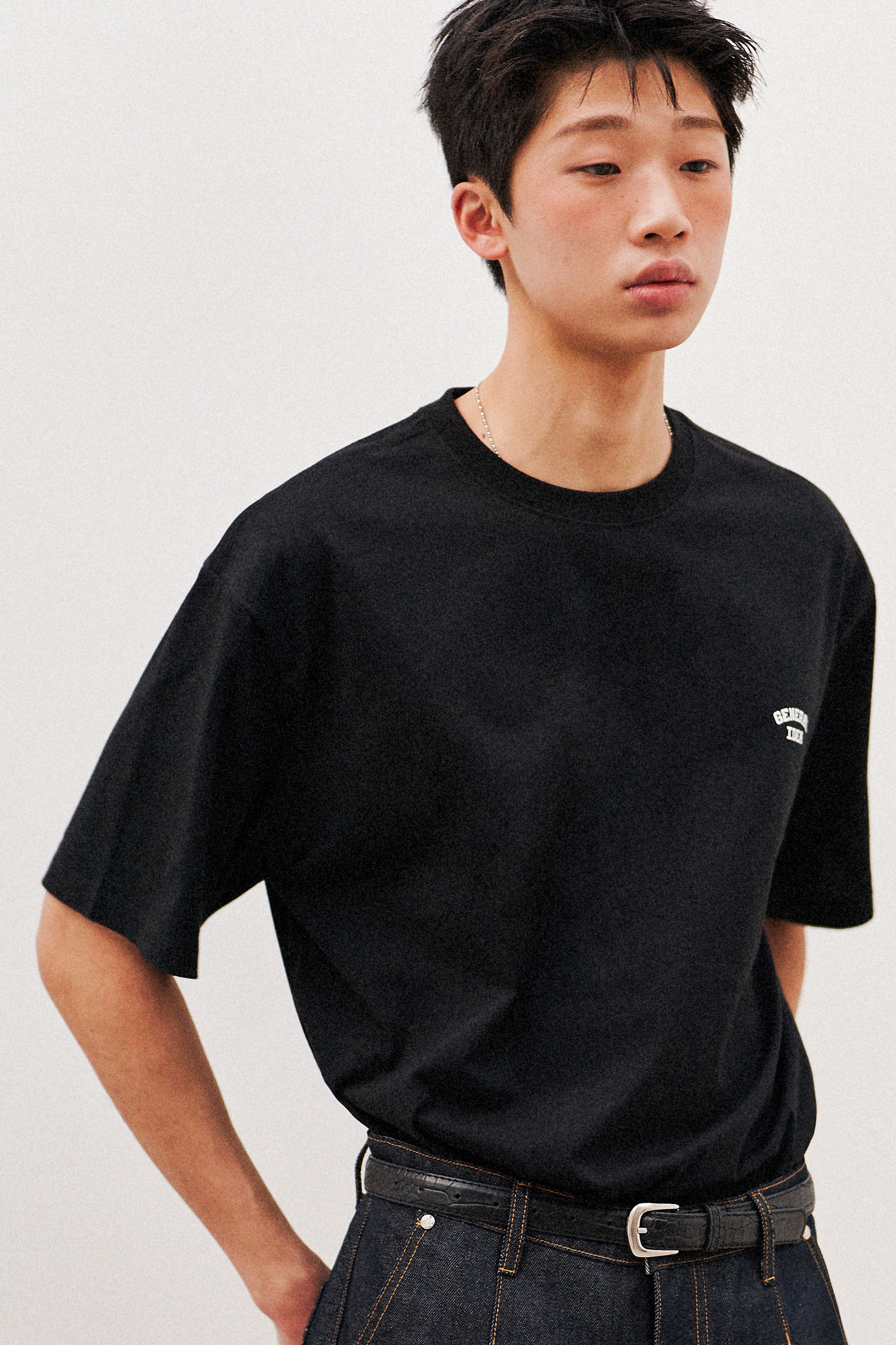 UNISEX クーリングロゴ 半袖Tシャツ [BLACK]