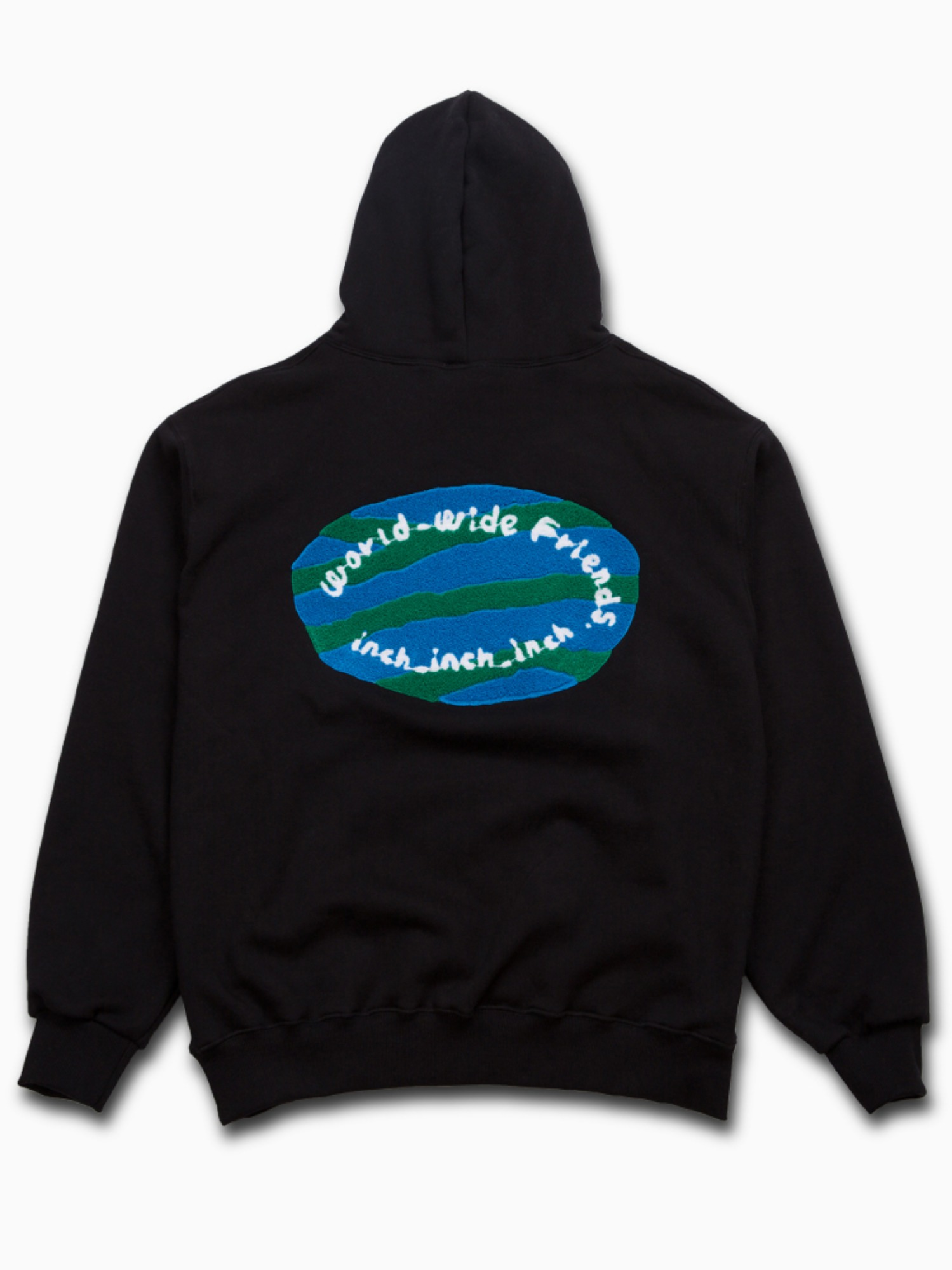 3차 소량입고 [Black] world_wide_friends_hoodie