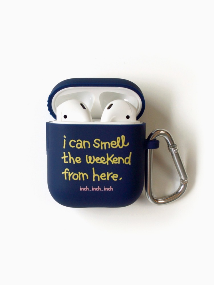 [재입고] Weekend Smell AirPods Case (navy)(키링 포함)