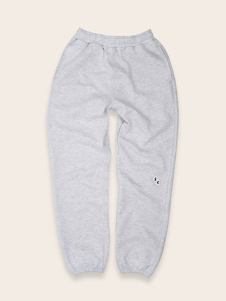 ic LOGO SweatPants - Melange Grey