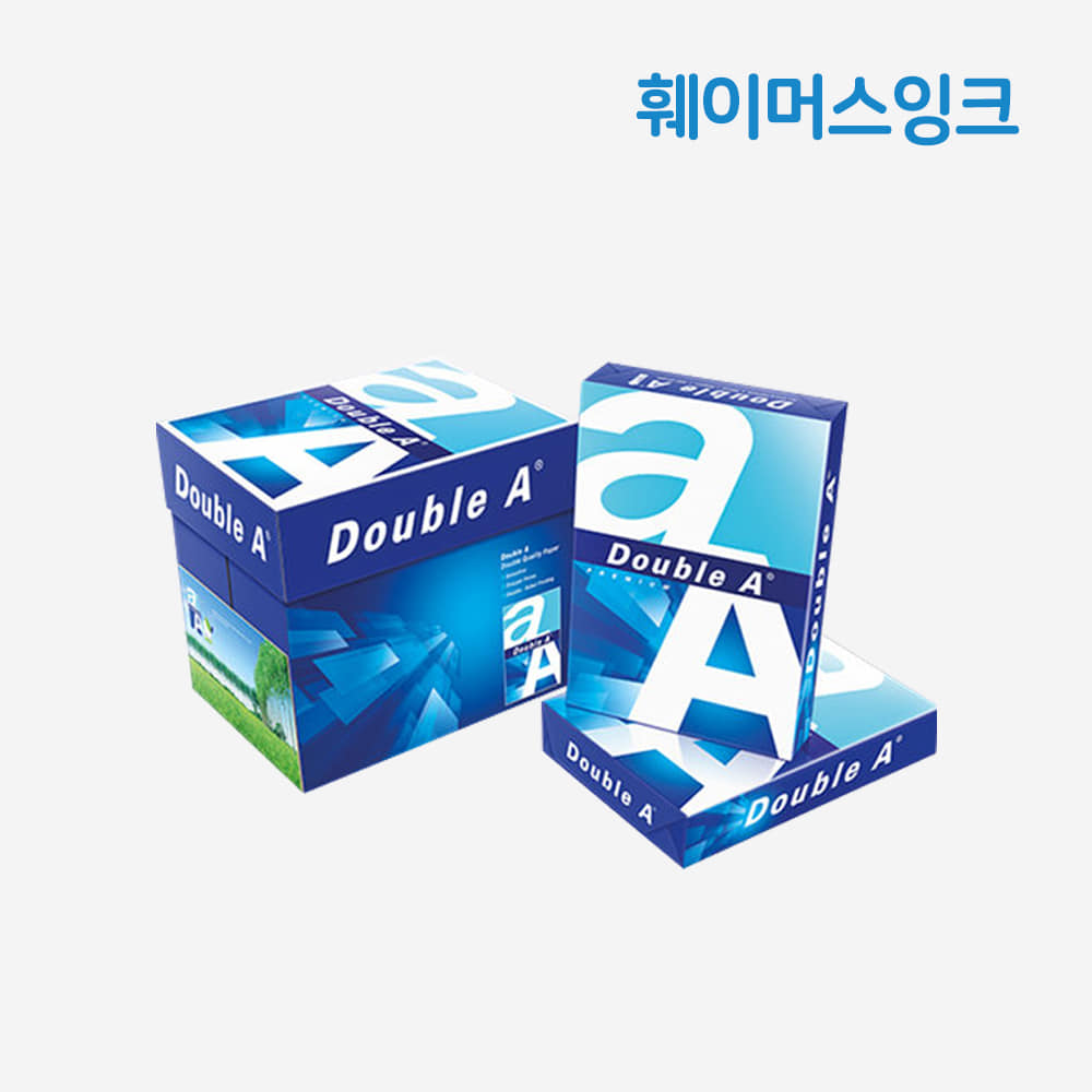 [더블에이] 더블에이 A4 복사용지 80g (1BOX, 2500매)훼이머스잉크