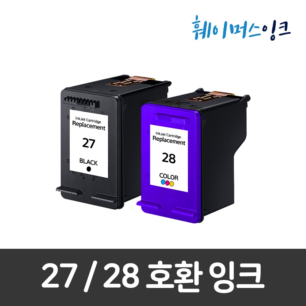 27 28 호환잉크 HP DESKJET 3320 3325 3420 3535 3550 3650 3744 3745 3845 4255 4256 4355 5608 5610훼이머스잉크