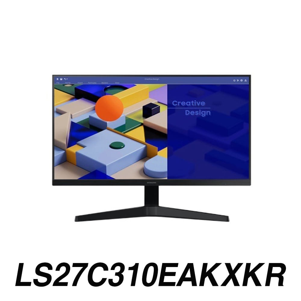 삼성 27인치 IPS LED 컴퓨터 모니터 S27C310 LS27C310EAKXKR훼이머스잉크