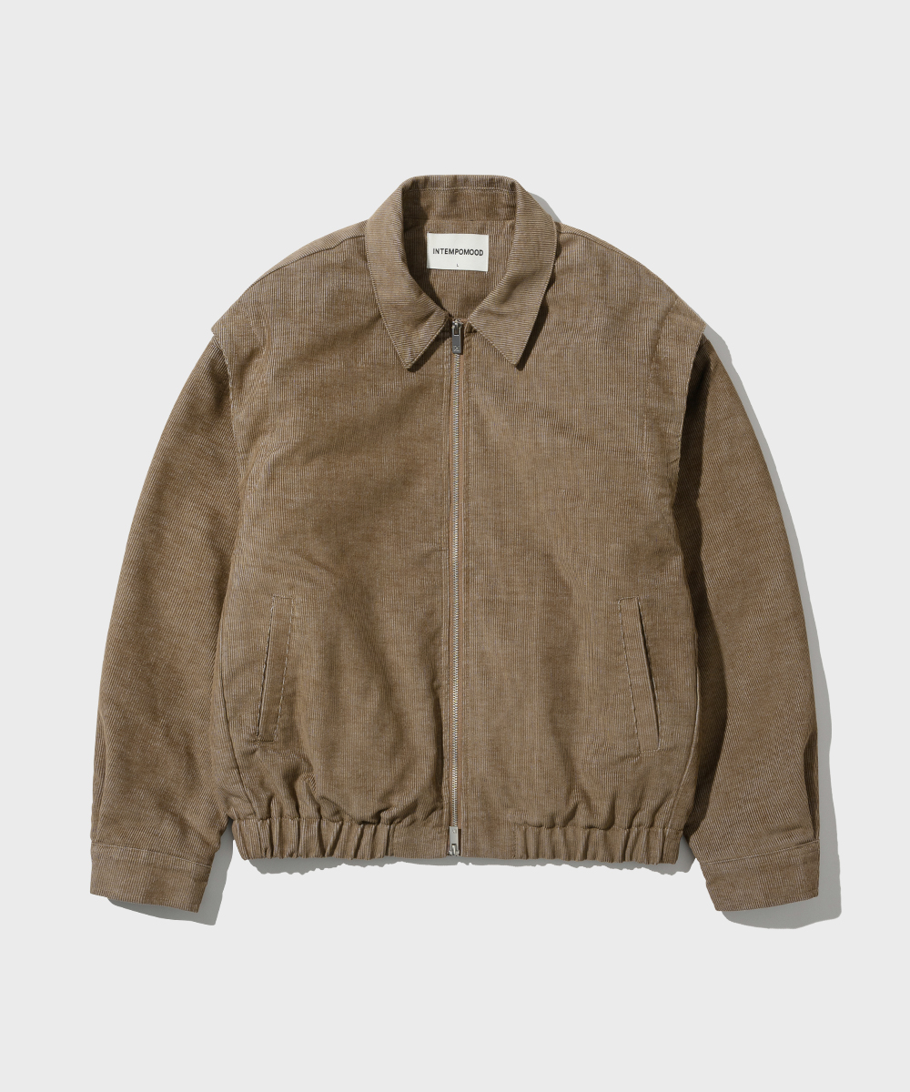 Pigment Corduroy Bomber Jacket_Beige