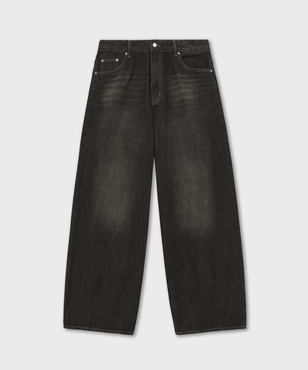 Lazy Boy Balloon Fit Denim_Wash Black