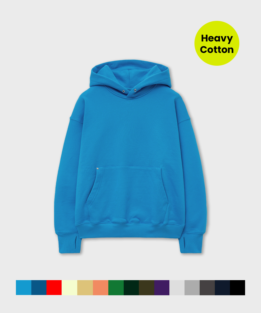 Heavy Cotton Thumbhole Hoodie : 15color