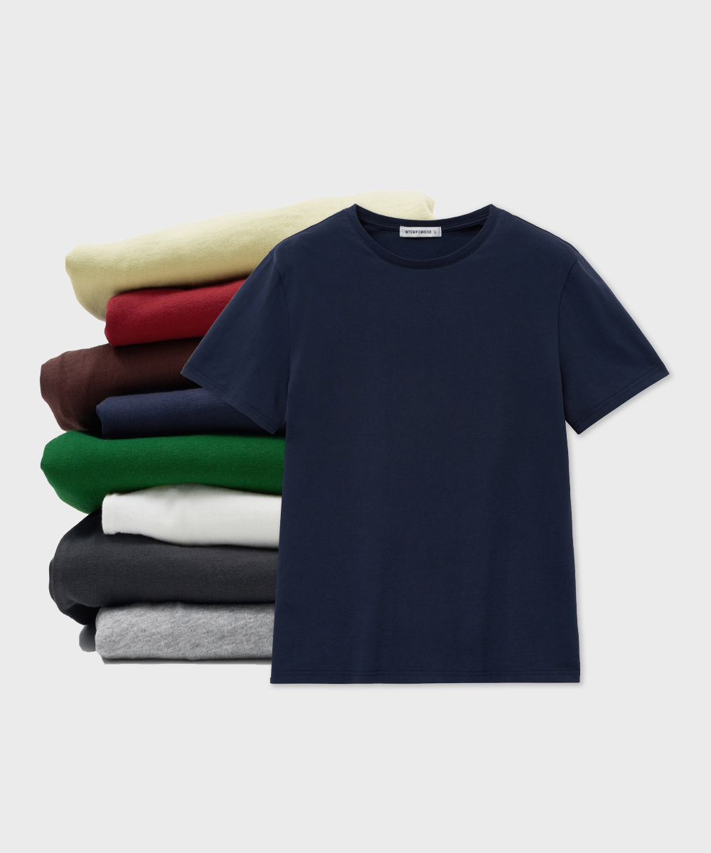 [5월16일 예약배송]Weekly Color Cotton T-shirt : 9color