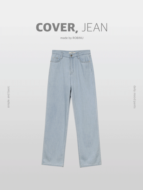[COVER JEAN] 썸머 쿨 와이드 데님pt (cloud blue ver.) - pt(S,M,L/숏ver,롱ver)로빈유