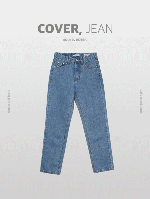 [COVER JEAN] 오리지널 콘데님(midblue ver.) - pt(S,M,L,XL/숏ver,오리지널ver)로빈유