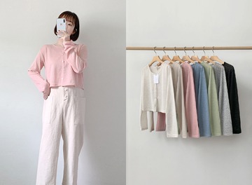 LINEN CROP CADIGAN