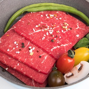 grass fed 호주산 소고기  우둔살 슬라이스3kg 150g 개별 진공 포장