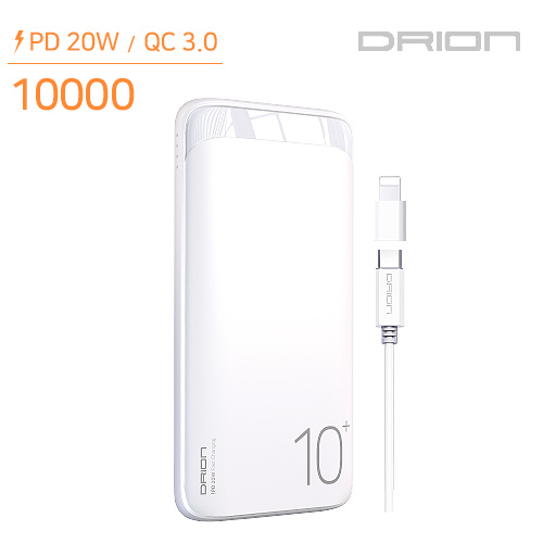 PD 20W / QC 3.0 고속 보조배터리 10000mAh | 아이쉘