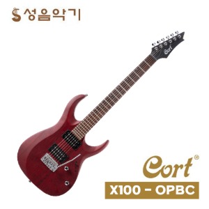 콜트 입문용 일렉 기타&amp;초보용 일렉 기타 [트레몰로 암 장착] X100 (블랙체리= OPBC)