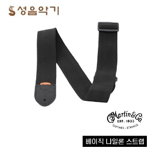 마틴 베이직 나일론 기타 스트랩/멜방/멜빵 [Martin Strap Basic Nylon Black #18A0103]